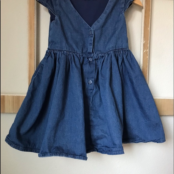 Toddler Denim Skater Dress - Picture 6 of 8